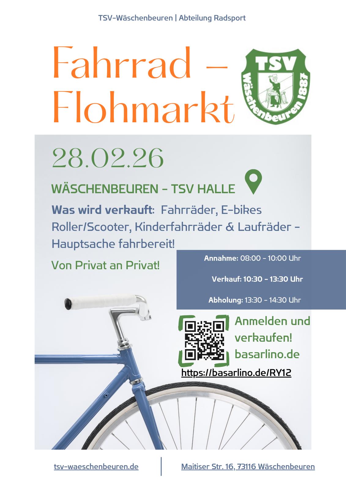 Fahrrad Flohmarkt in Wäschenbeuren