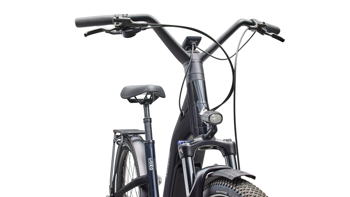 Turbo Como 4.0 – Metallic Dark Navy – Steuerrohr-Detail