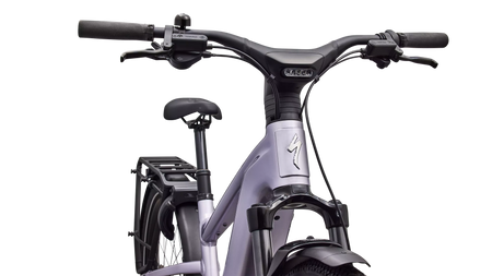 Turbo Vado 3 5.0 Gloss Amethyst Frost Metallic / Bordeaux Metallic – Steuerrohr-Detail