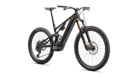 Turbo Levo 4 Pro Gloss Metallic Obsidian / Burnt Gold Metallic – Front-Dreiviertelansicht