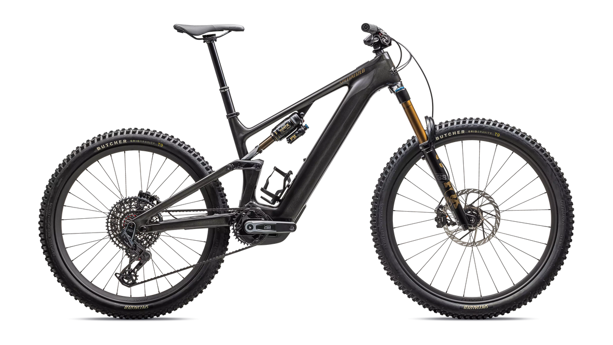 Turbo Levo 4 Pro Gloss Metallic Obsidian / Burnt Gold Metallic – Seitenansicht