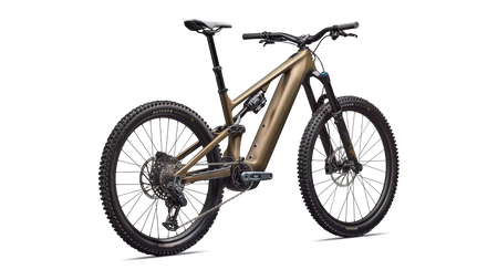 Turbo Levo 4 Expert Satin Burnt Gold Metallic / Doppio – Heck-Dreiviertelansicht