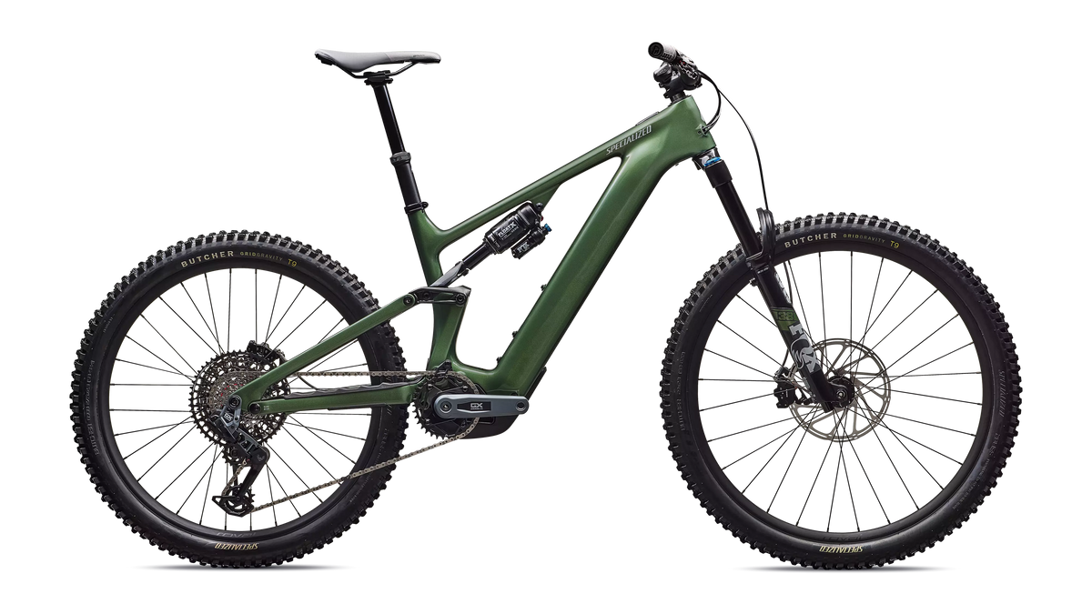 Turbo Levo 4 Expert Gloss Cypress Metallic / Silver Dust – Seitenansicht
