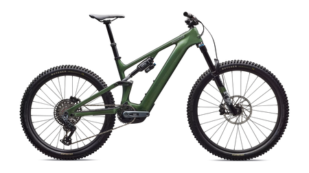 Turbo Levo 4 Expert Gloss Cypress Metallic / Silver Dust – Seitenansicht