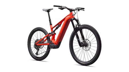 Turbo Levo 4 Alloy Gloss Deep Orange / Deep Lake – Front-Dreiviertelansicht