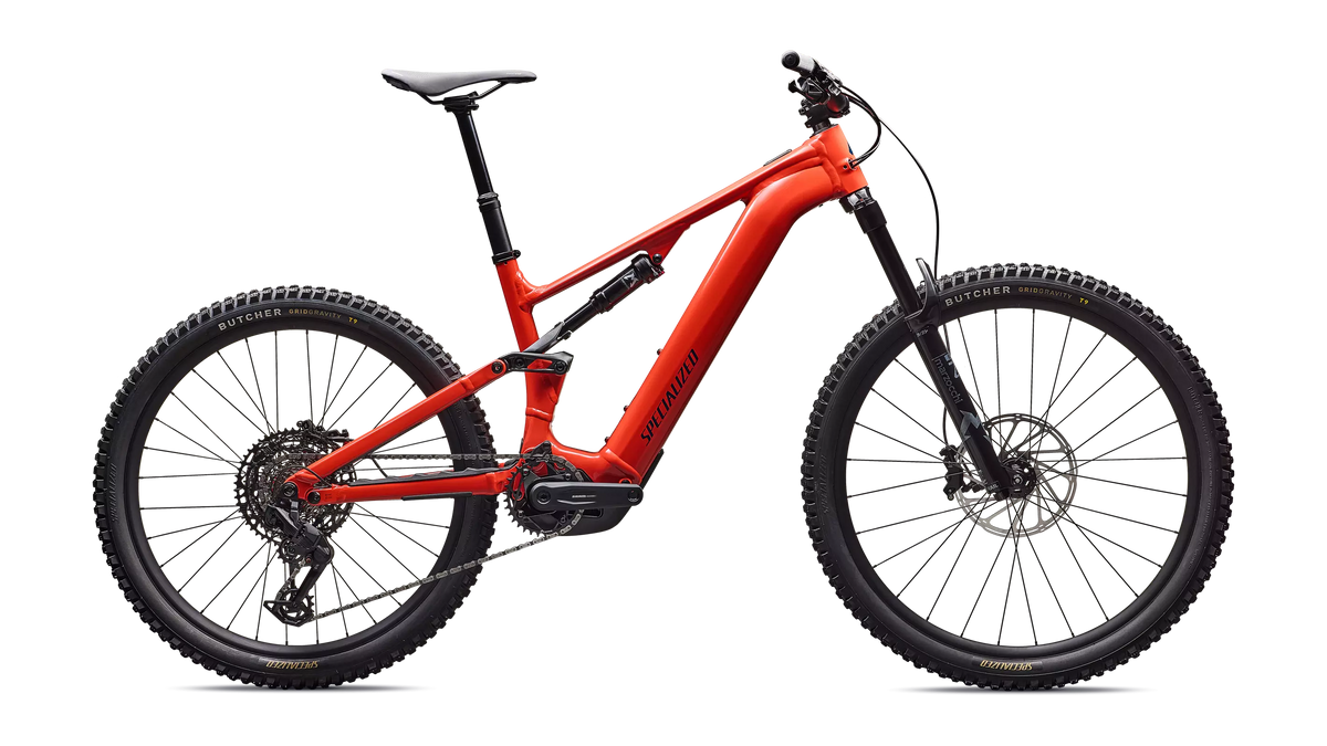 Turbo Levo 4 Alloy Gloss Deep Orange / Deep Lake – Seitenansicht
