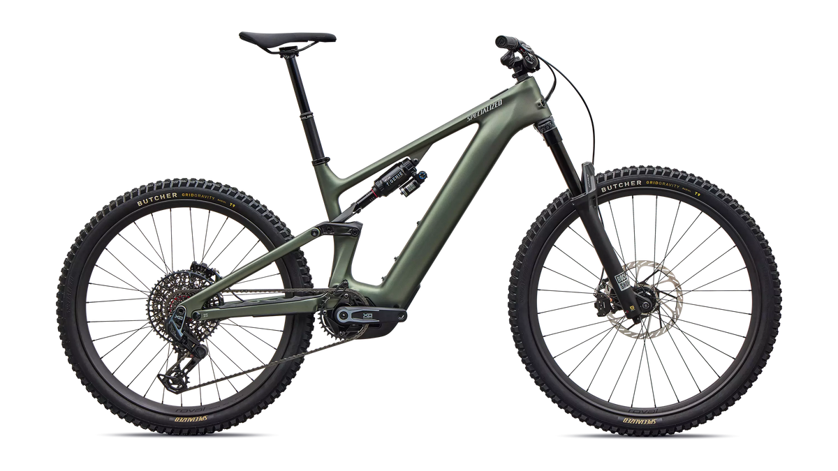 Turbo Levo 4 Pro Satin Bottle Green / Silver Dust – Seitenansicht