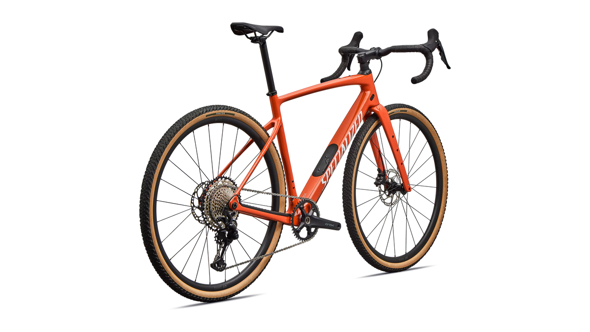 Diverge 4 Sport Carbon Deep Orange – hinten schräg