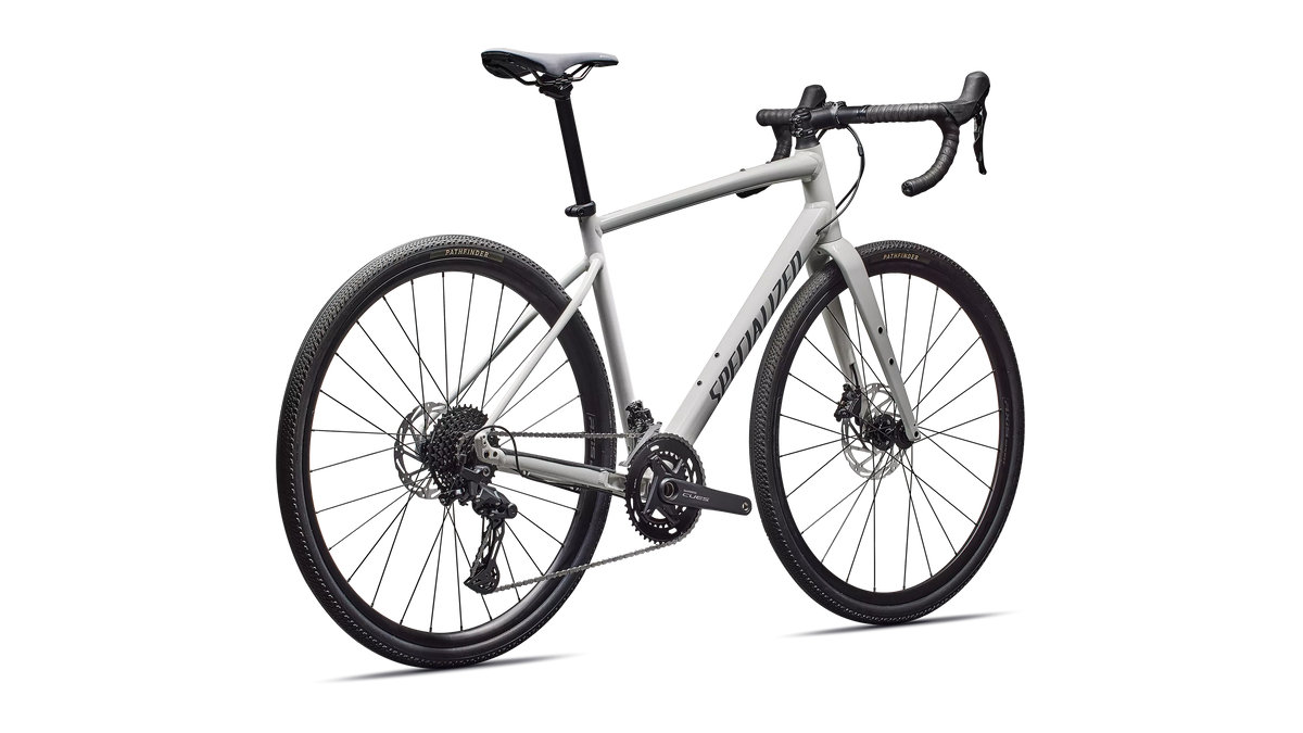 Diverge E5 Gloss Dune White / Ashen Grey – hinten schräg
