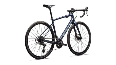 Diverge E5 Satin Cast Blue Metallic / Sea Foam – hinten schräg