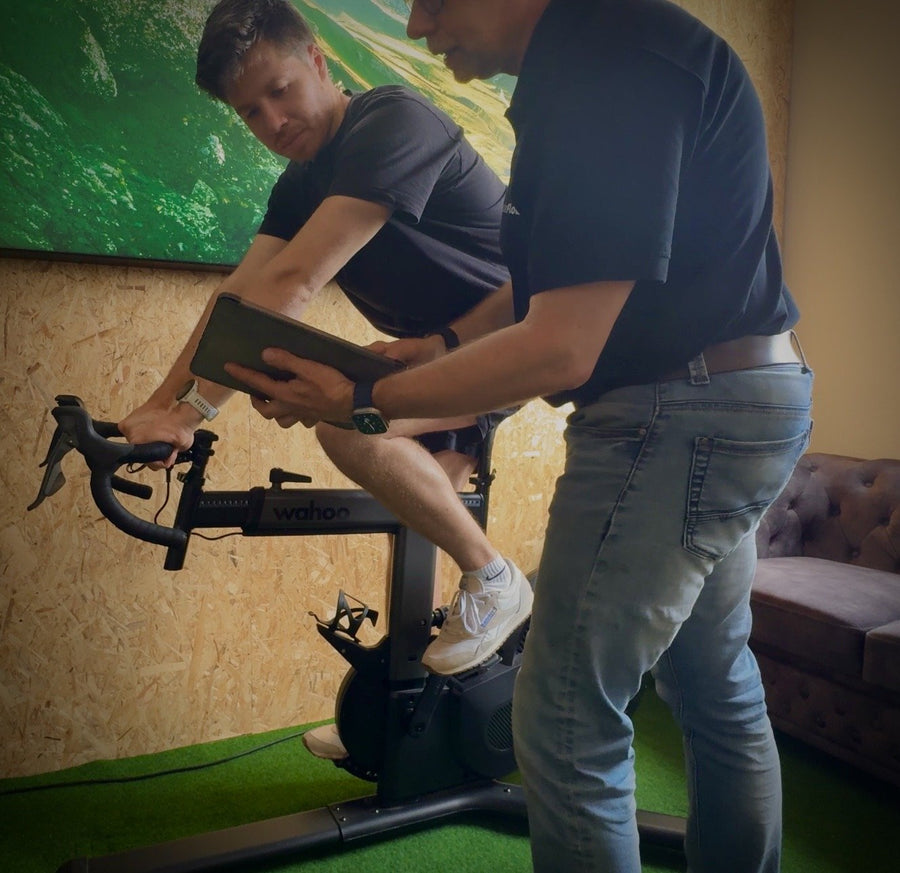 Austausch des Lenkers beim Bikefitting-Prozess